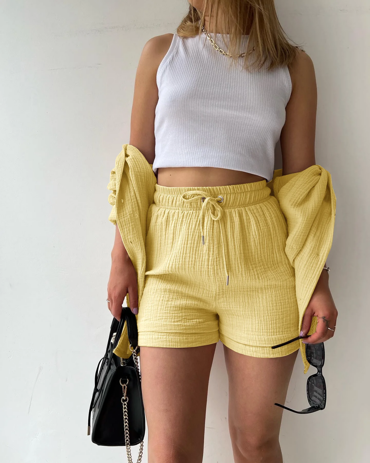 Luchtige lounge set met short voor dames