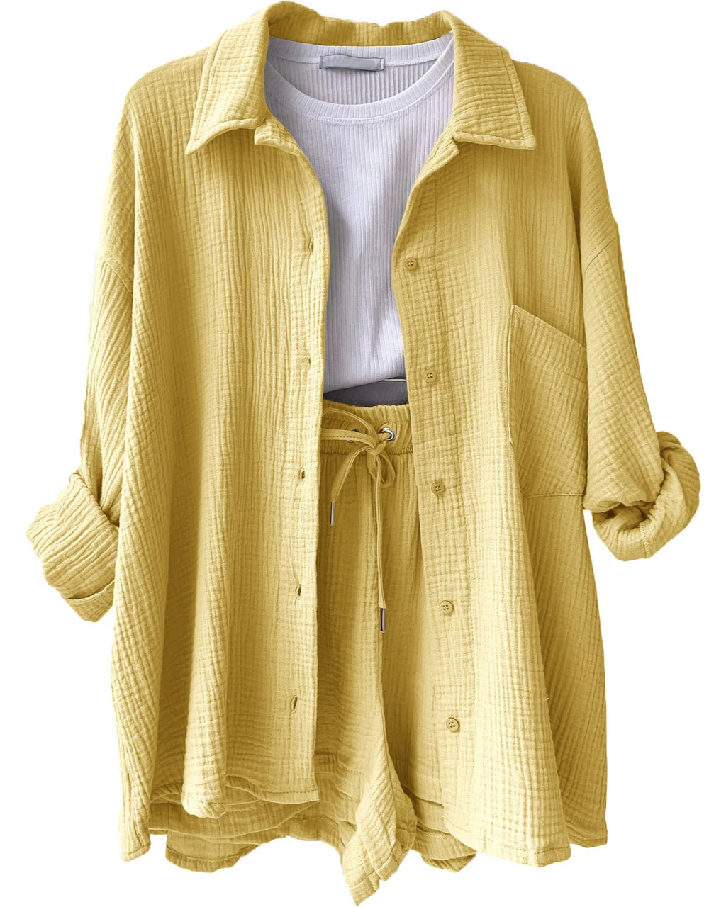 Luchtige lounge set met short voor dames