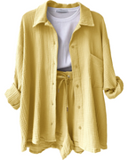 Luchtige lounge set met short voor dames