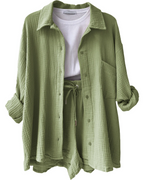 Luchtige lounge set met short voor dames