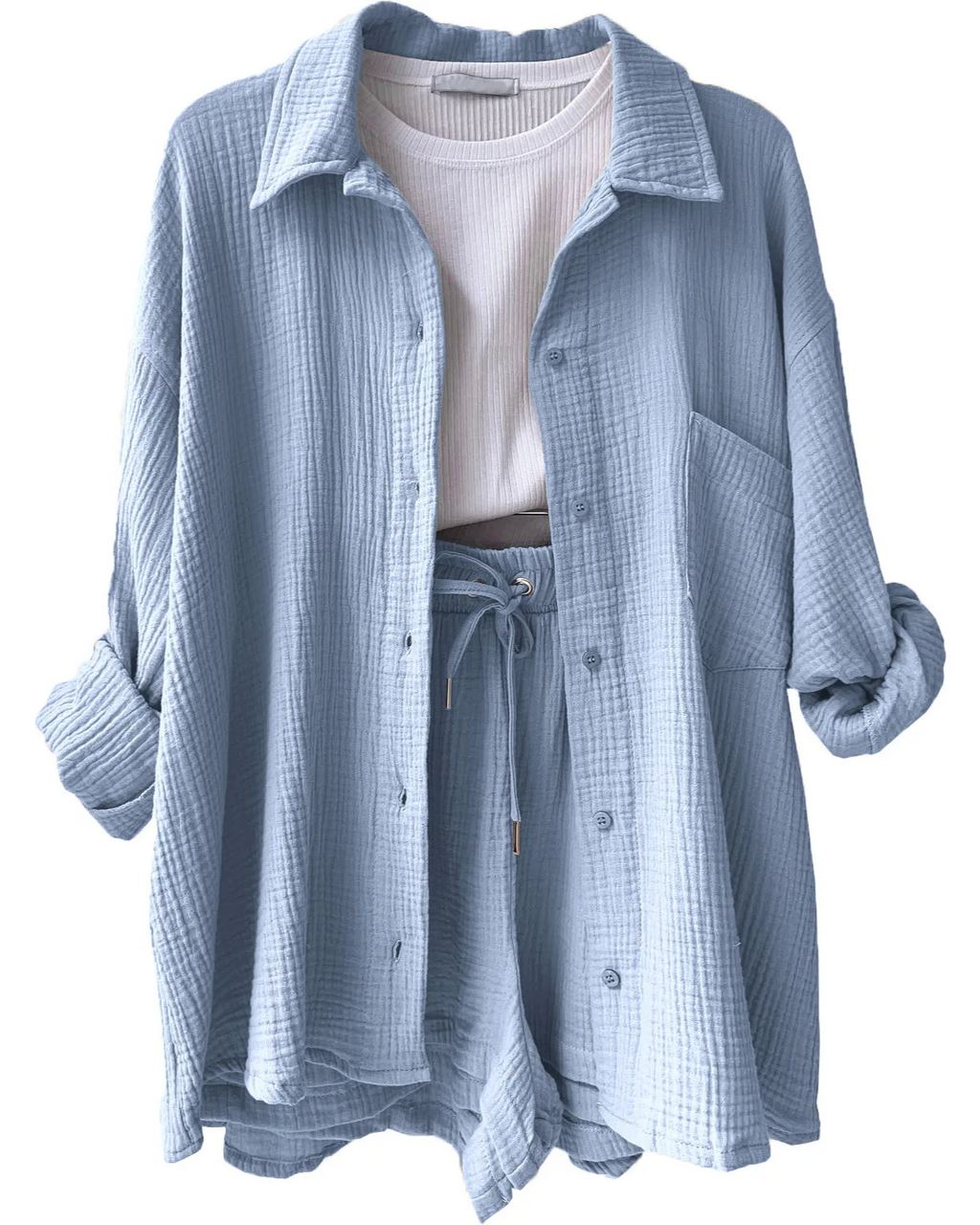 Luchtige lounge set met short voor dames