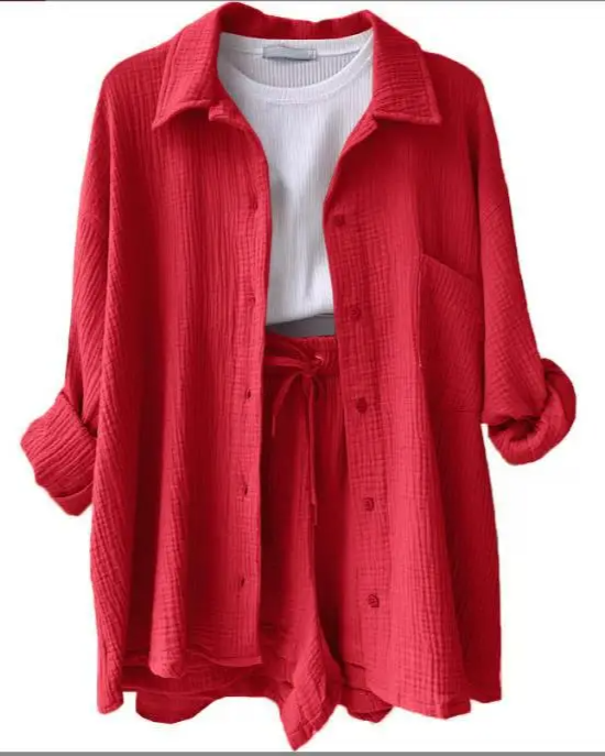 Luchtige lounge set met short voor dames