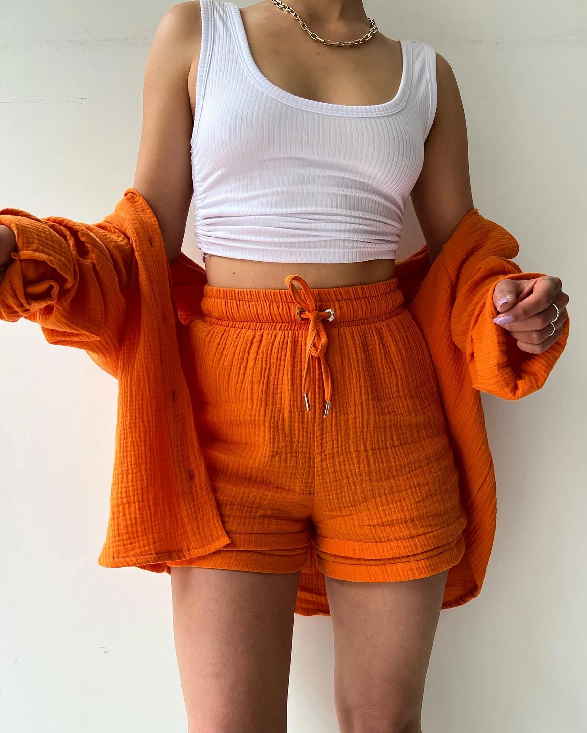 Luchtige lounge set met short voor dames