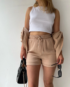 Luchtige lounge set met short voor dames