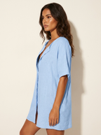 Luchtige strandtuniek met V-hals voor dames