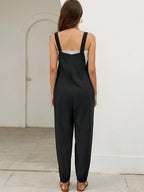 Minimalistische jumpsuit met verlengend silhouet voor dames