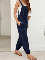 Minimalistische jumpsuit met verlengend silhouet voor dames