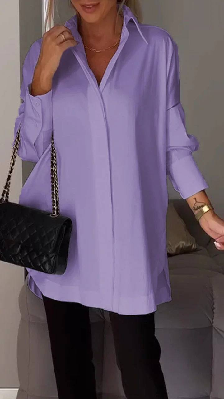 Oversized blouse met tuniek lengte voor dames