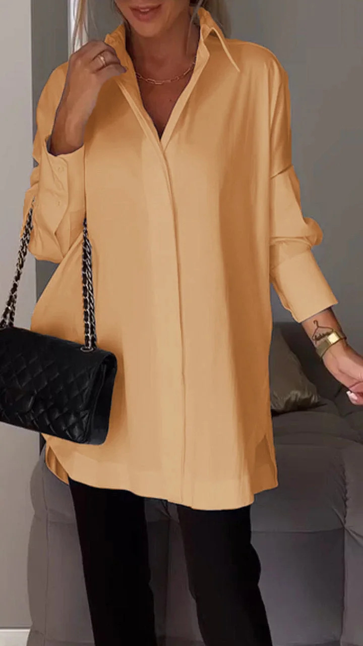 Oversized blouse met tuniek lengte voor dames