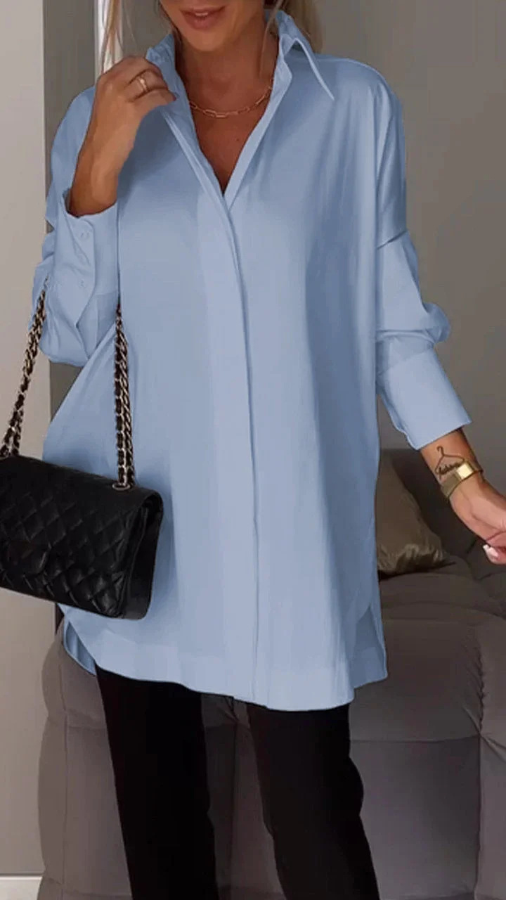 Oversized blouse met tuniek lengte voor dames