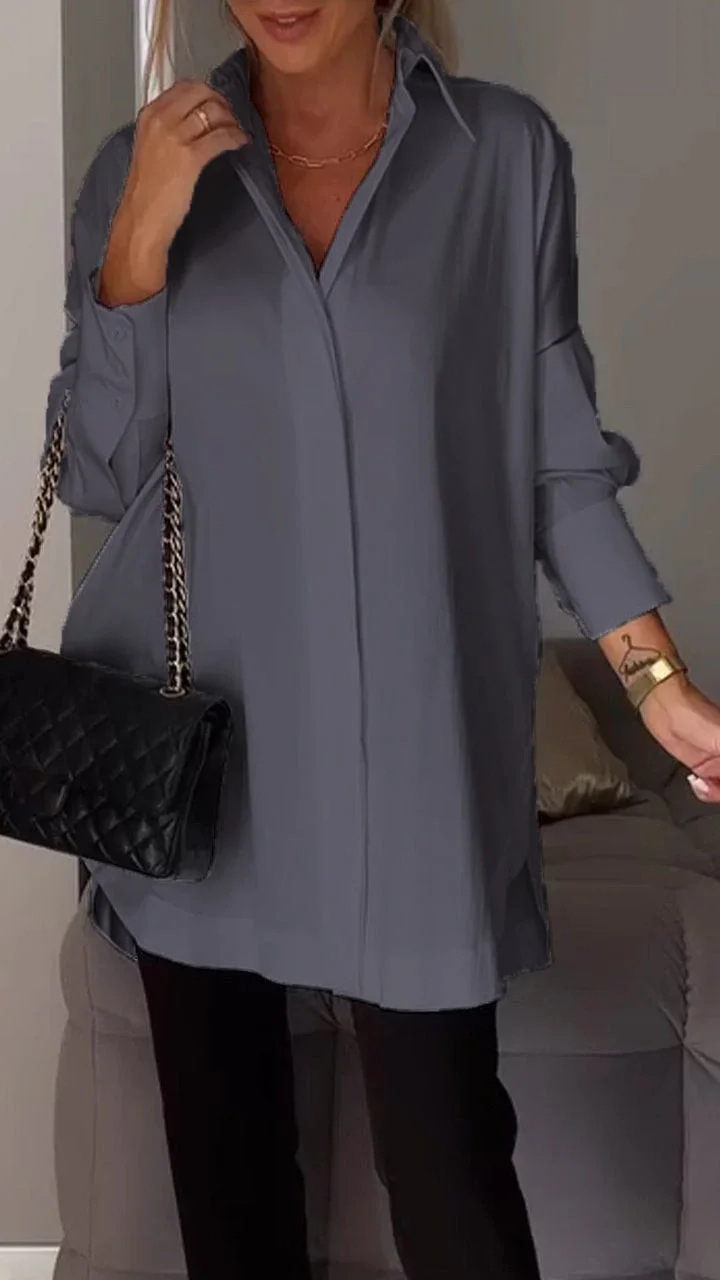 Oversized blouse met tuniek lengte voor dames