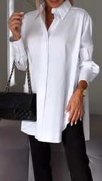 Oversized blouse met tuniek lengte voor dames