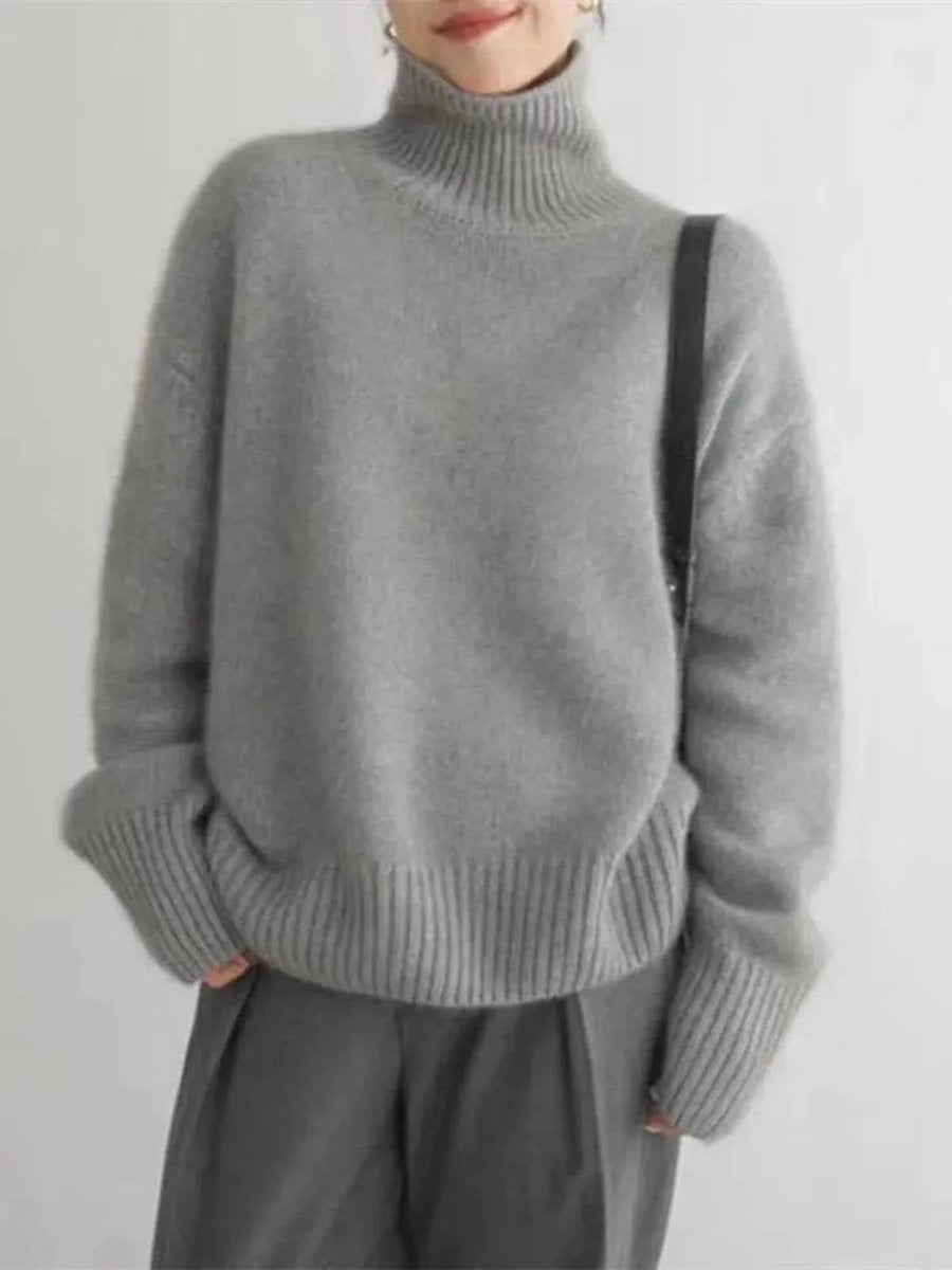 Oversized coltrui met geribde manchetten voor dames