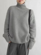 Oversized coltrui met geribde manchetten voor dames