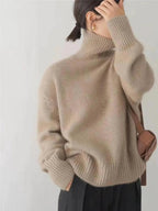 Oversized coltrui met geribde manchetten voor dames