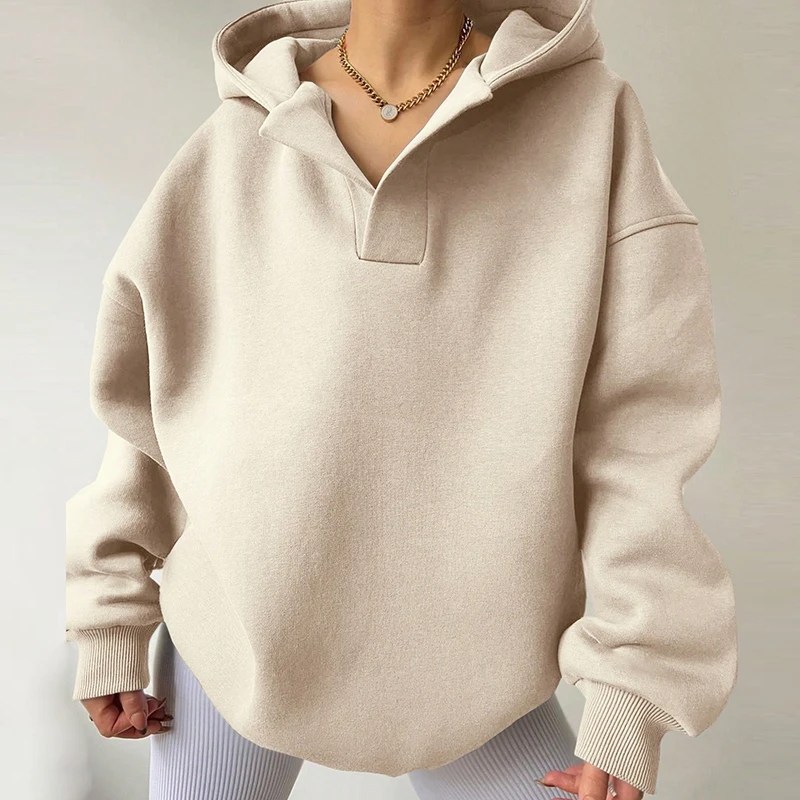 Oversized hoodie met capuchon voor dames
