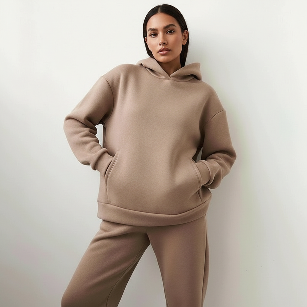 Oversized loungewear set met hoodie en broek voor dames