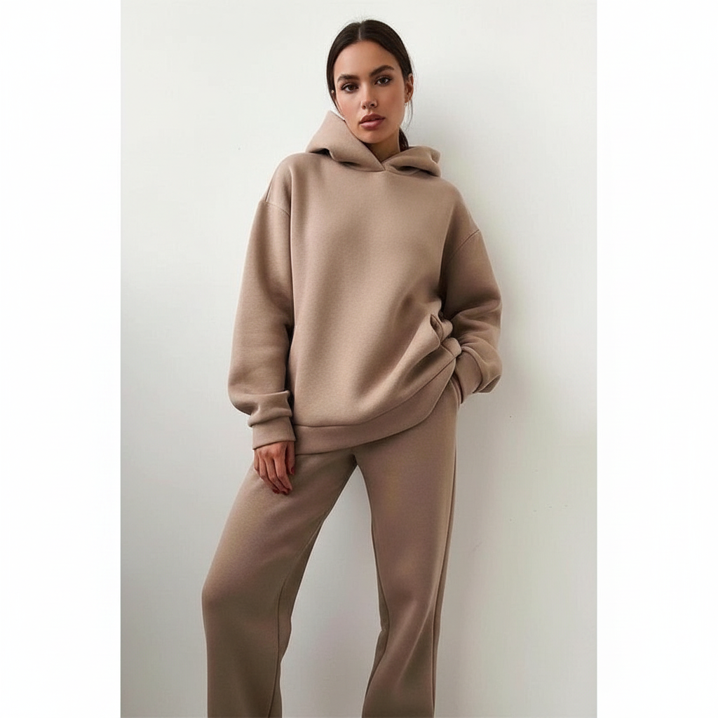 Oversized loungewear set met hoodie en broek voor dames