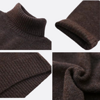 Oversized trui met col en geribde boorden voor dames