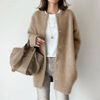 Oversized vest met knoopsluiting en lange lengte