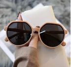 Oversized zonnebril met geometrisch montuur voor dames