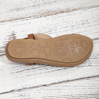 Sandalen met kralendetails en elastische hielband voor dames