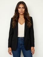 Slim fit blazer met vrouwelijke pasvorm voor dames