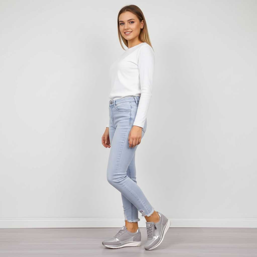 Sneakers met lichtgewicht ontwerp en stevige zool voor dames