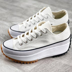 Sneakers met platformzool en veterontwerp voor dames