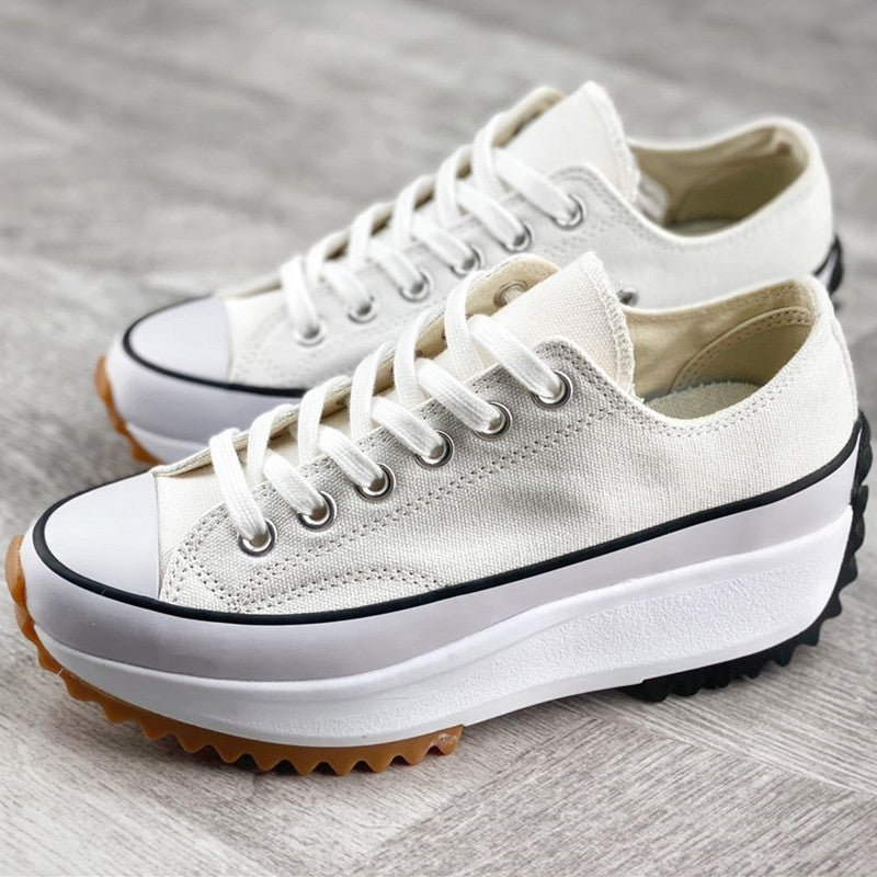 Sneakers met platformzool en veterontwerp voor dames