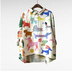 Speelse blouse met hondenprint