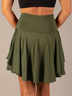 Sportieve skort met hoge taille voor dames