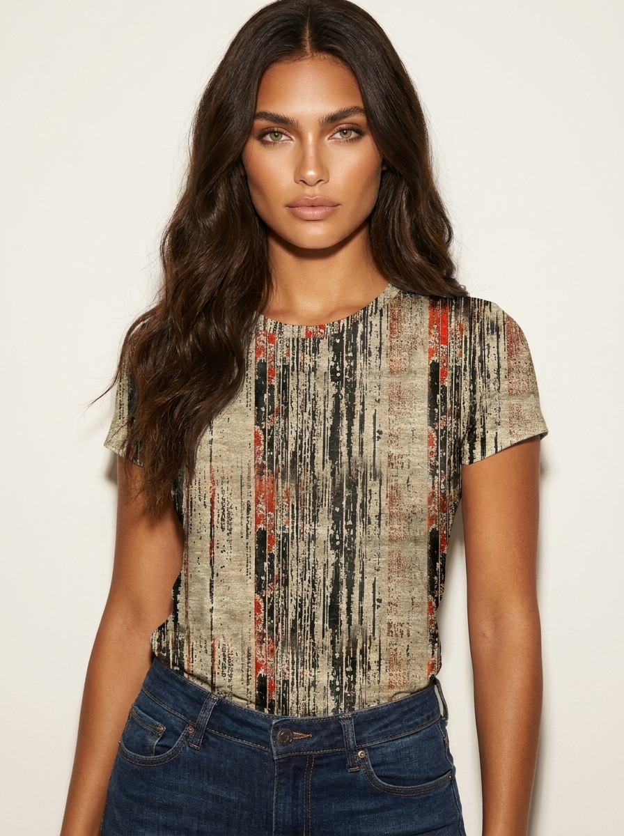 Statement T-shirt met vintage print