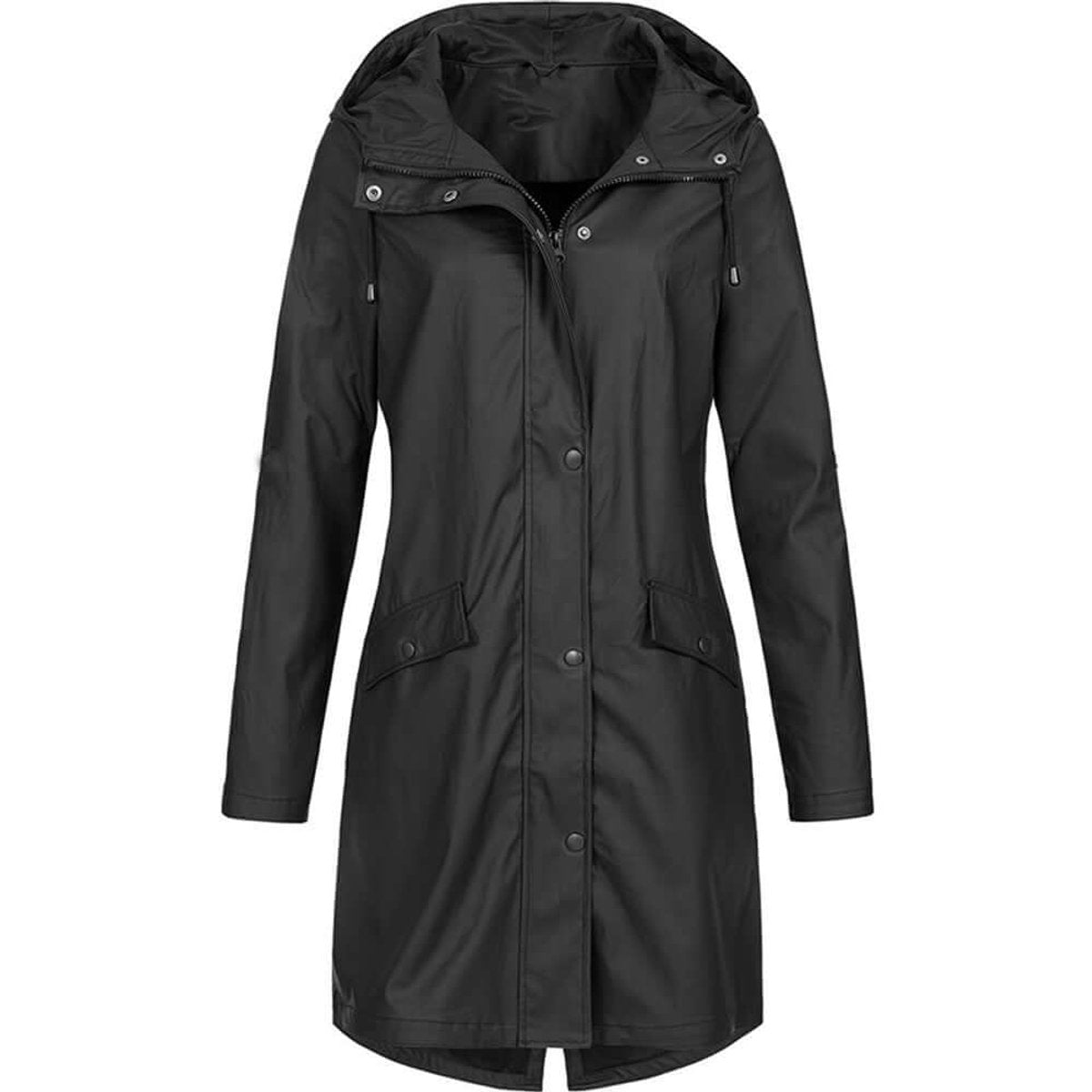 Trenchcoat met capuchon en warme voering voor dames