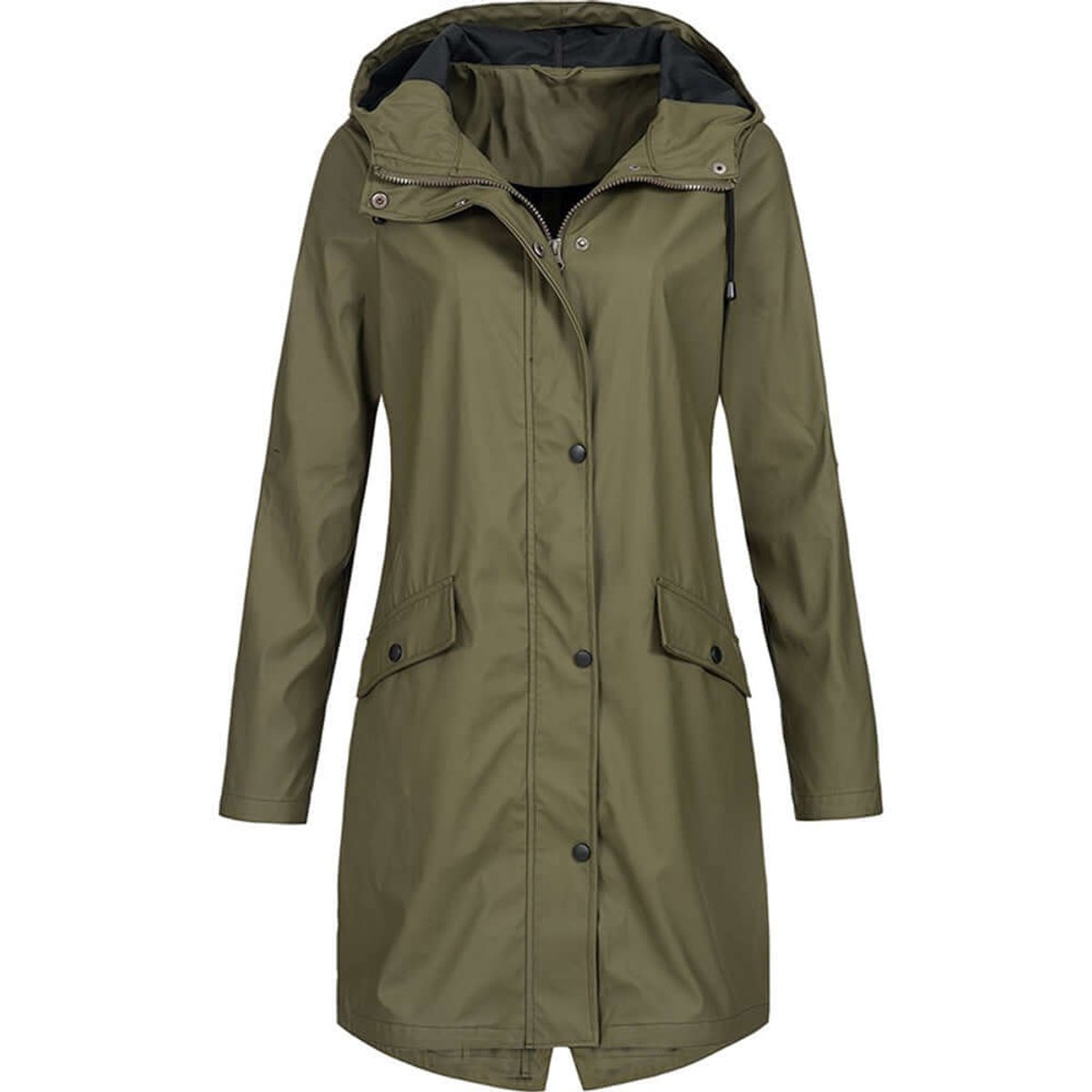 Trenchcoat met capuchon en warme voering voor dames
