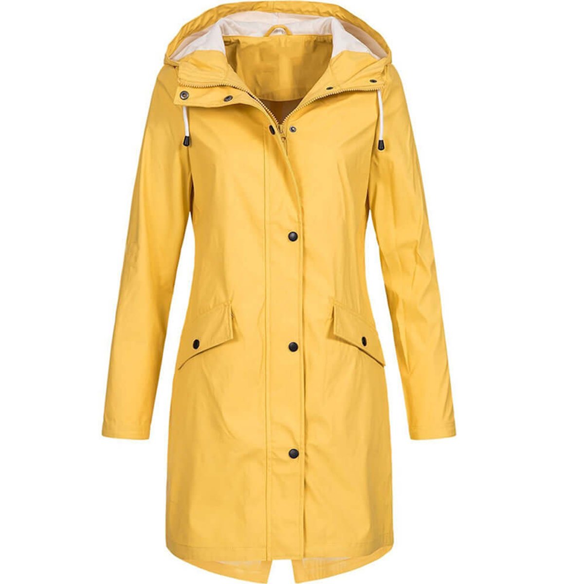 Trenchcoat met capuchon en warme voering voor dames