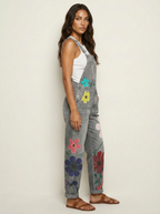 Tuinbroek jumpsuit met bloemenprint voor dames
