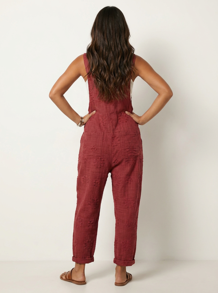 Tuinbroek jumpsuit met verstelbare schouderbanden