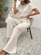 Tweedelige lounge set met relaxte pasvorm voor dames