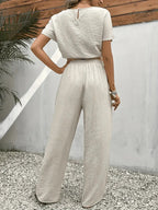 Tweedelige lounge set met relaxte pasvorm voor dames
