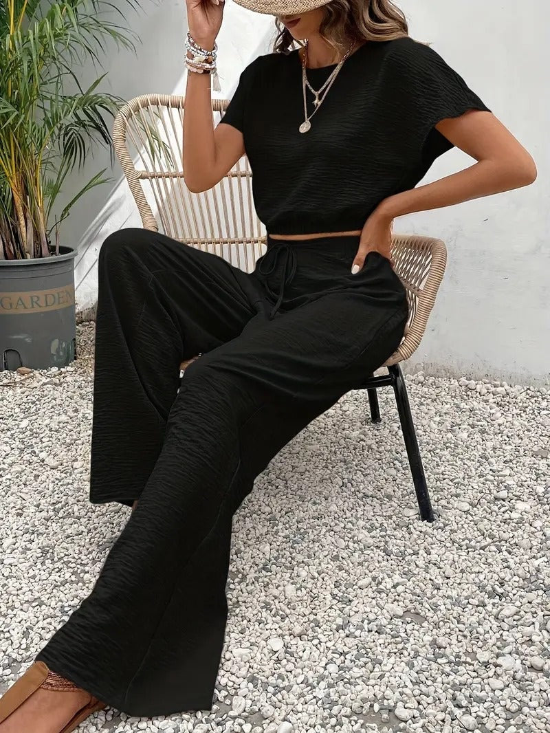 Tweedelige lounge set met relaxte pasvorm voor dames