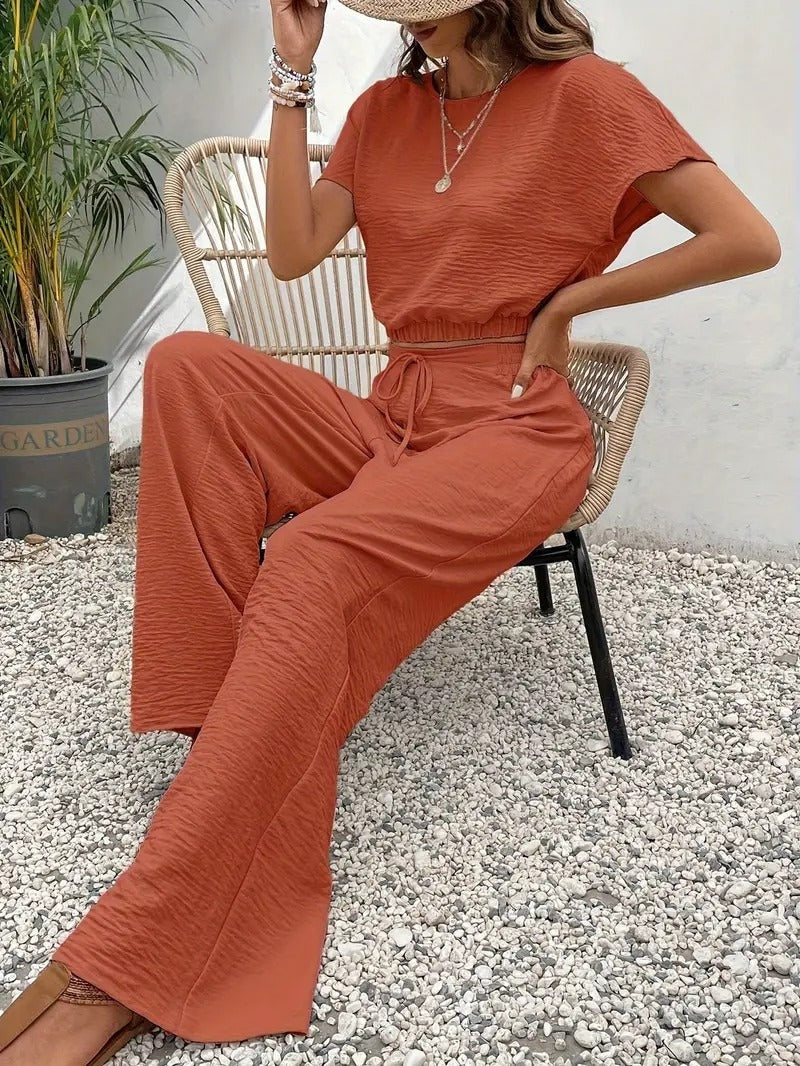 Tweedelige lounge set met relaxte pasvorm voor dames
