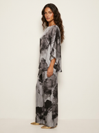 Tweedelige set met artistieke bloemenprint voor dames