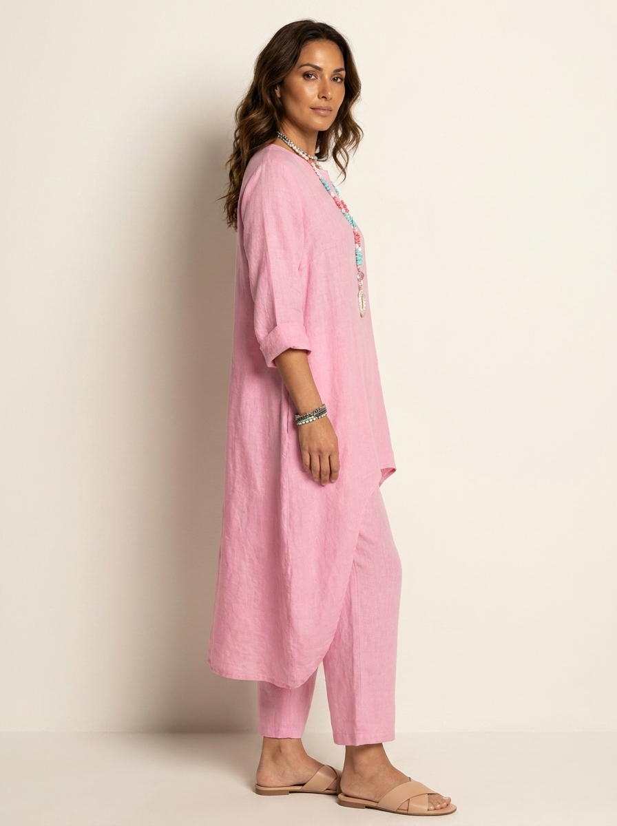 Tweedelige set met tuniek en losse broek voor dames