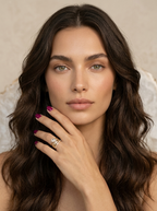 Vintage ringenset met goudkleurige afwerking