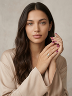 Vintage ringenset met goudkleurige afwerking