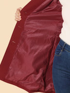 Winterjas met knoopsluiting en steekzakken voor dames